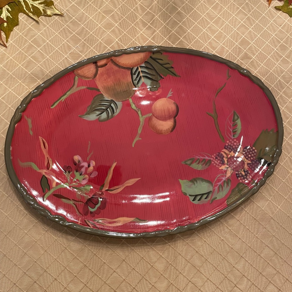 Tracy Porter Octavia Hill Platter with autumnal design